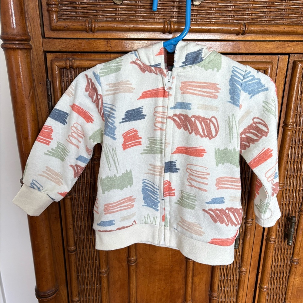 Kids Patterned Zip-Up Hoodie